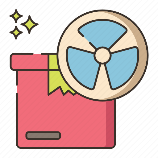 Dangerous, delivery, goods, radiation sign icon - Download on Iconfinder