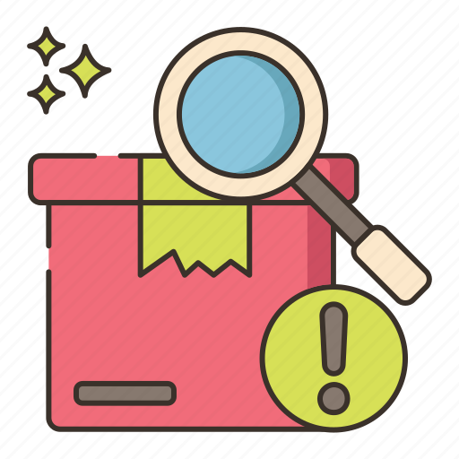 Box, inspection, magnifying glass, parcel icon - Download on Iconfinder
