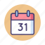 calendar, 31, date, day, event, schedule 