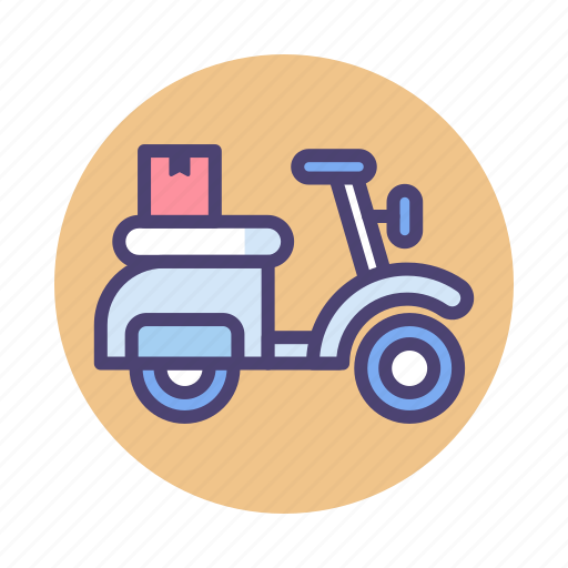 Bike delivery, delivery on bike, food delivery icon - Download on Iconfinder