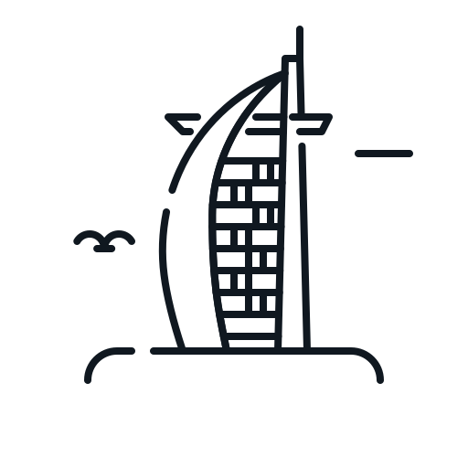 Al, arab, building, burj, landmark, monument icon - Free download