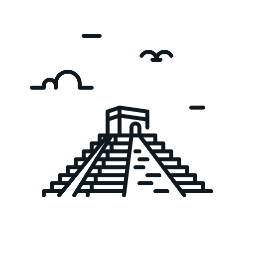 Ancient, chitzen, itza, landmark, mexico, pyramid, temple icon - Free download
