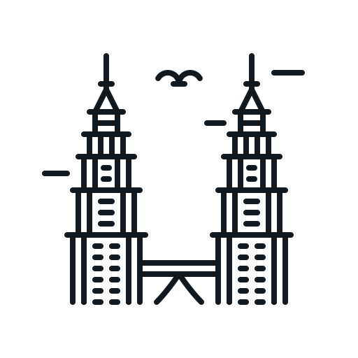 Building Landmark Malaysia Petronas Towers Twin Icon Free Download