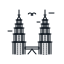 building, landmark, malaysia, petronas, towers, twin 