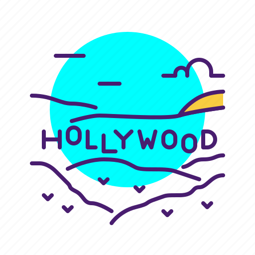 Hollywood, landmark, mountain, sign, usa icon - Download on Iconfinder