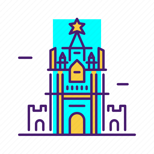 Building, castle, kremlin, landmark, russia icon - Download on Iconfinder