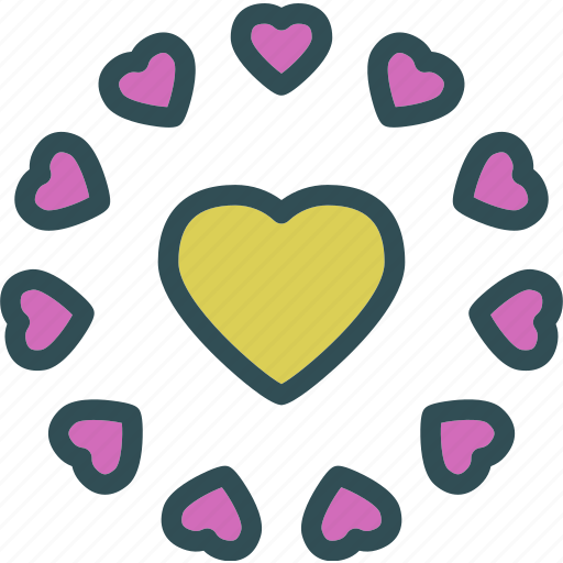 Circle, heart, love, romance icon - Download on Iconfinder