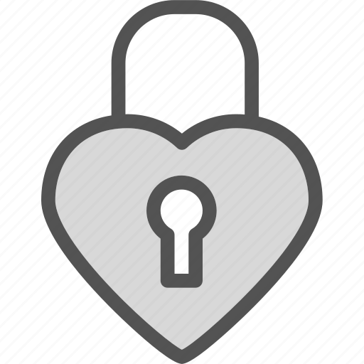 Heart, lock, love, romance icon - Download on Iconfinder
