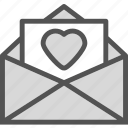envelope, heart, love, romance