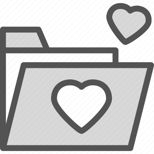 Folder, heart, love, romance icon - Download on Iconfinder