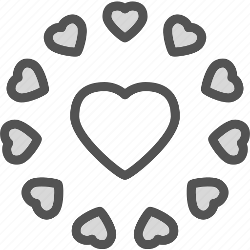 Circle, heart, love, romance icon - Download on Iconfinder