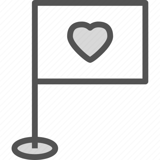 Flag, heart, love, romance icon - Download on Iconfinder