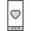 heart, love, romance, smartphone 