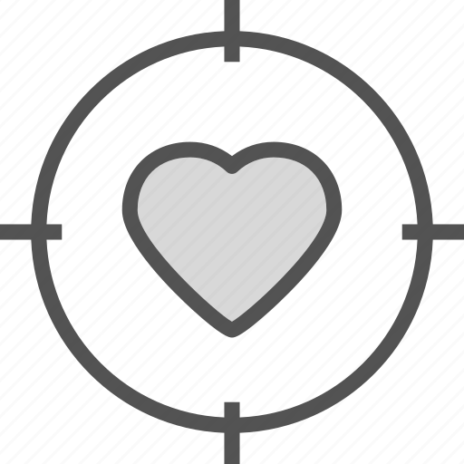 Heart, love, romance, target icon - Download on Iconfinder