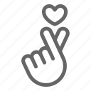 hand, heart, love, mini heart
