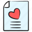 favorite file, love letter, love report, romantic letter, wedding invitation 