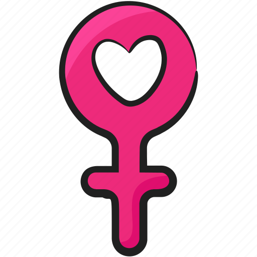 Female gender, female symbol, feminine, gender, sex, specific gender icon - Download on Iconfinder