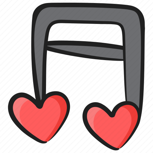 Eighth note, melody, music, music note, quaver, romantic music icon - Download on Iconfinder
