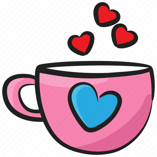 Coffee cup, favorite tea, hot tea, romantic tea, tea cup icon - Download on Iconfinder