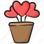 giving love, heart plant, love growth, romantic plant, valentine&#x27;s plant 