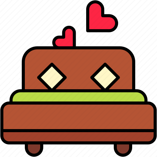 Bed, lifestyle, love, romance icon - Download on Iconfinder