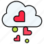 cloud, heart, love, romance 