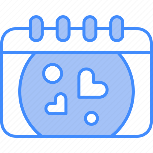 Calendar, date, love, romance icon - Download on Iconfinder