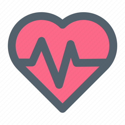 Heartbeat, heart, love, romantic icon - Download on Iconfinder