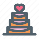 wedding, cake, marriage, romantic, couple
