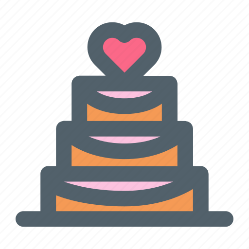 Wedding, cake, marriage, romantic, couple icon - Download on Iconfinder