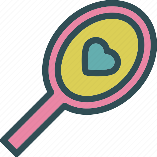Heart, love, mirror, romance icon - Download on Iconfinder