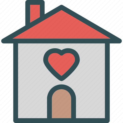 Heart, house, love, romance icon - Download on Iconfinder