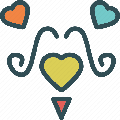 Heart, love, mustache, romance icon - Download on Iconfinder