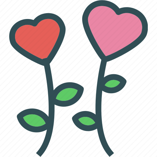 Flower, heart, love, romance icon - Download on Iconfinder