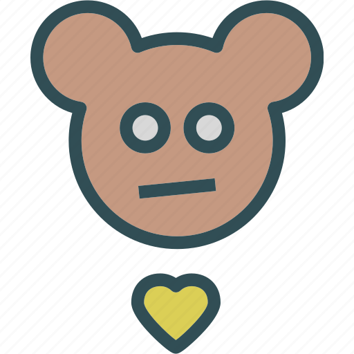 Heart, love, romance, teddybear icon - Download on Iconfinder