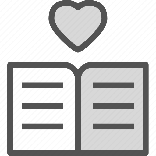 Heart, love, ook, romance icon - Download on Iconfinder