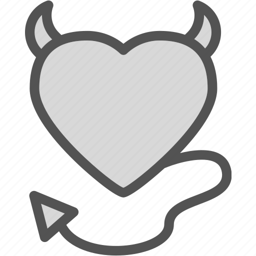 Evil, heart, love, romance icon - Download on Iconfinder