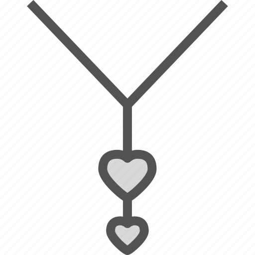 Ecklace, heart, love, romance icon - Download on Iconfinder