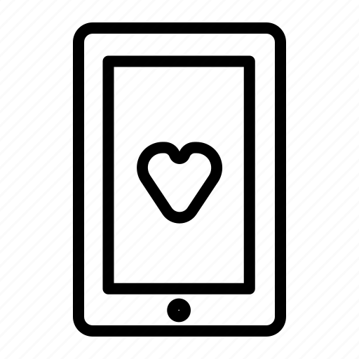 Smartphone, phone, communication, love, heart icon - Download on Iconfinder