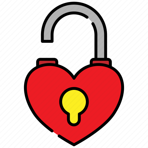 Love, like, favorite, padlock icon - Download on Iconfinder
