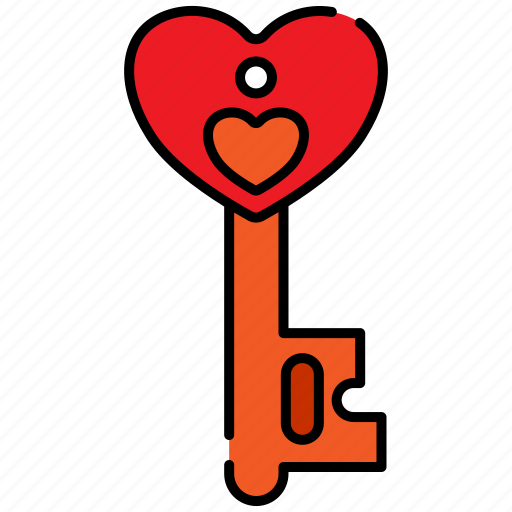 Love, like, favorite, heart, key icon - Download on Iconfinder