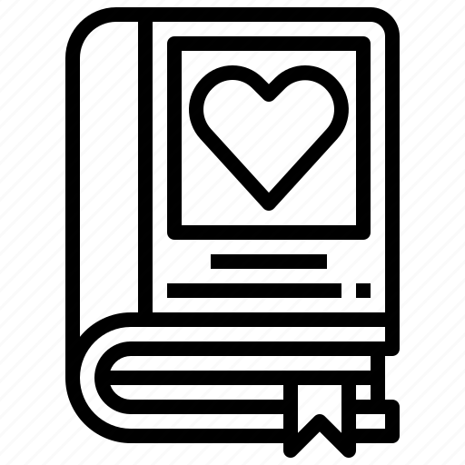 Book, romance, education, heart, love icon - Download on Iconfinder