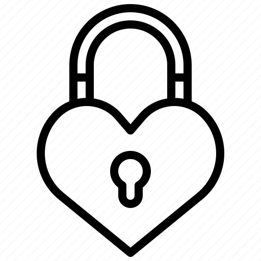 Padlock, heart, security, love, key icon - Download on Iconfinder