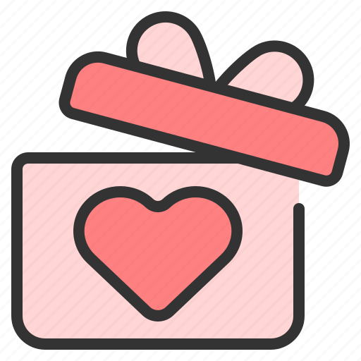 Gift, box, gift box, heart box, party, surprise, valentine icon - Download on Iconfinder