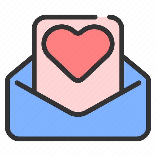 Love letter, letter, message, invitation, romance, wedding, valentine icon - Download on Iconfinder