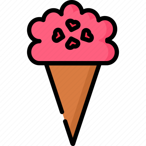 Love, icecream, valentine, romance icon - Download on Iconfinder