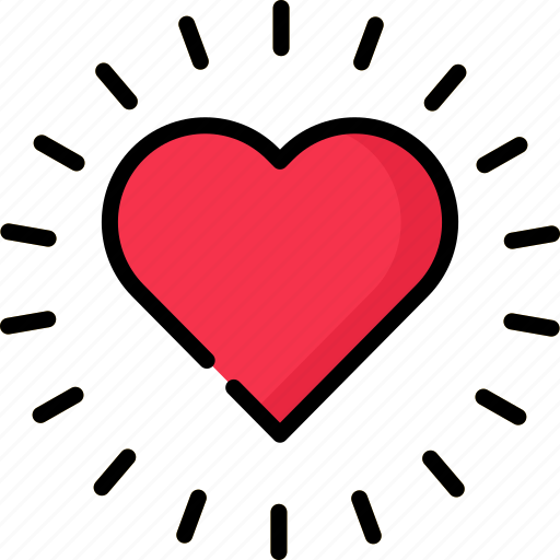 Love, heart, shine, valentine, romantic icon - Download on Iconfinder