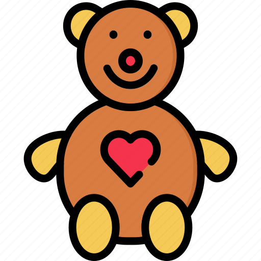 Love, teddy, valentine, romance, heart icon - Download on Iconfinder
