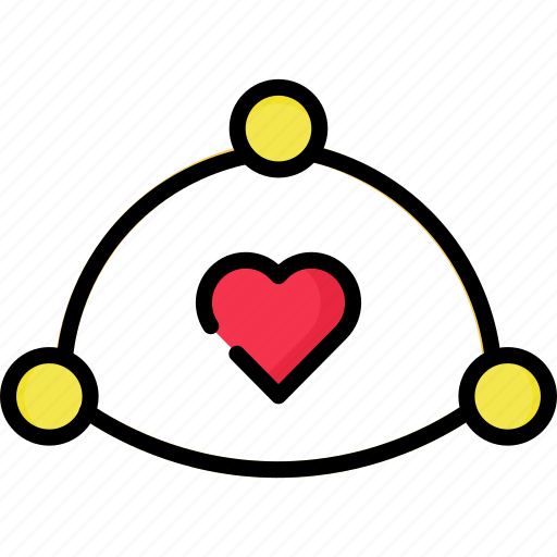 Love, tringle, valentine, heart, couple icon - Download on Iconfinder