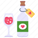 love drink, wine, romantic drink, valentine drink, alcohol